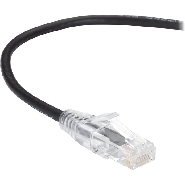 Black Box Slim-Net Cat6 250-Mhz 28-Awg Ethernet Patch Cable - Unshielded, Pvc,  C6PC28-BK-20
